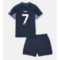 Echipament fotbal Tottenham Hotspur Son Heung-min #7 Tricou Deplasare 2023-24 pentru copii maneca scurta (+ Pantaloni scurti)